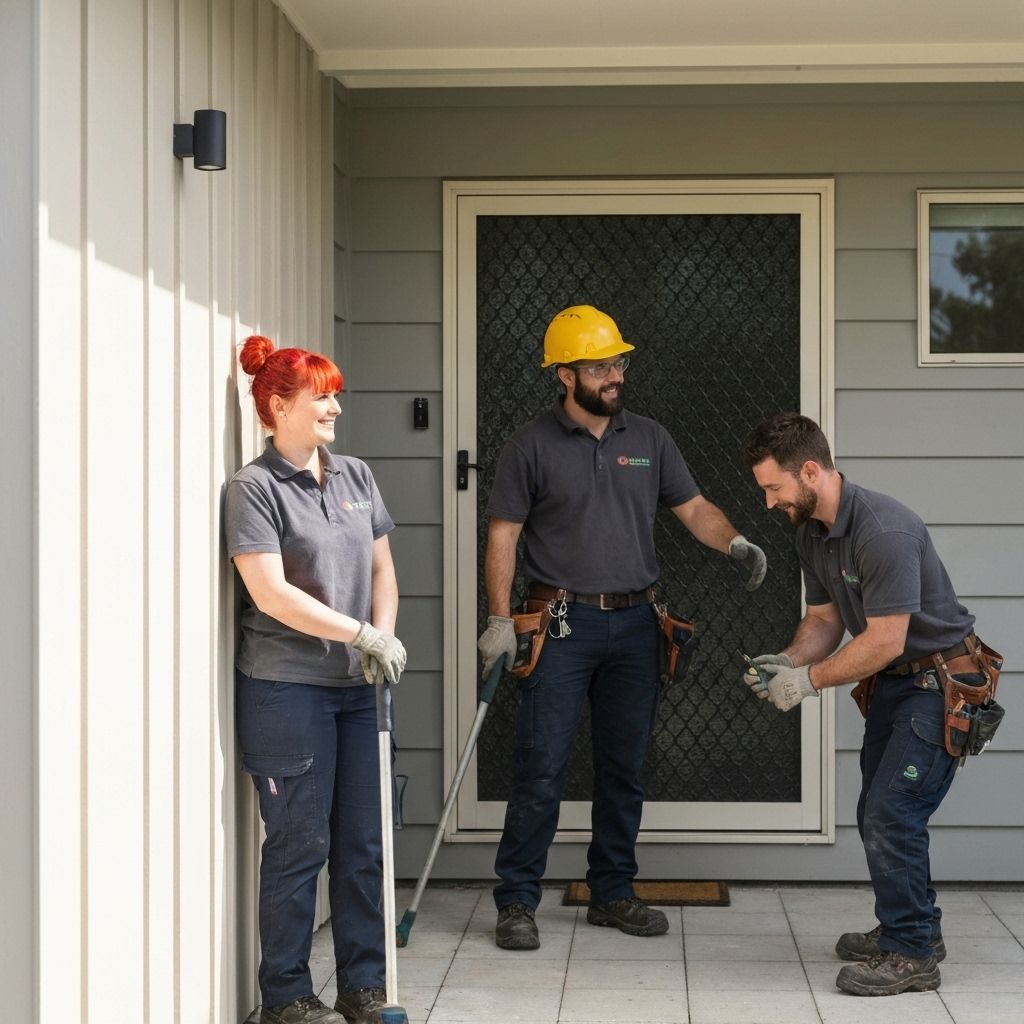 Professional property maintenance team